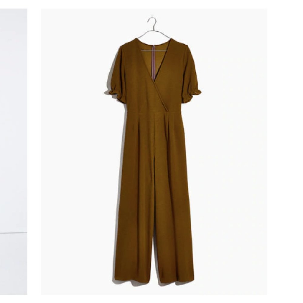 Madewell Crepe Crossover Jumpsuit 3x